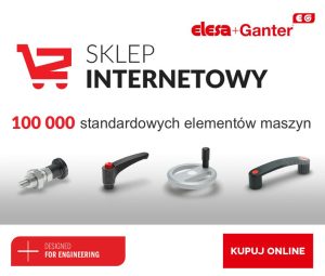 Reklama sklepu internetowego elesa-ganter.pl. 100 000 standardowych elementów maszyn