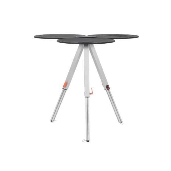 TWISTPOD rozłożony do formy wysokiego stołu z dwoma blatami i suszarką