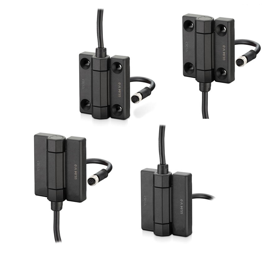 Rys. 1. Przykładowe zawiasy CFM-PC z wbudowanym przewodem elektrycznym Przykładowe zawiasy CFM-PC z wbudowanym przewodem elektrycznym