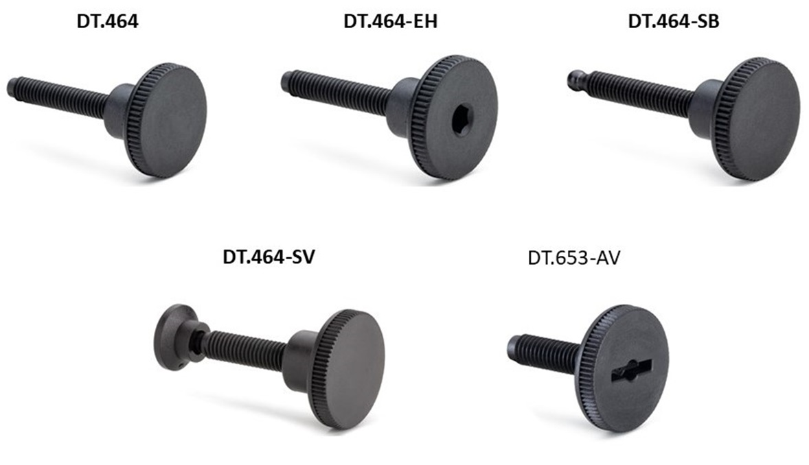 Rys. 3. Rodzaje śrub DT Rodzaje śrub DT